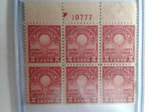 SCOTT # 654 PLATE BLOCK OF 6 MNH EDISON JUBILEE GREAT FIND !! VERY DESIRABLE !!!