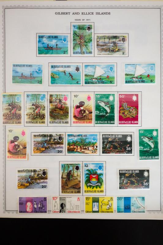 Gilbert & Ellice Rather Complete 1960 - 1970's Stamp Collection