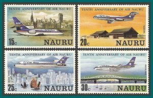 Nauru 1980 Air Nauru, MNH  #210-213,SG220-SG223