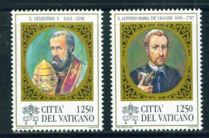 Vatican Scott 1020-1 MNH** 1996 St Celestine V CV $3.20