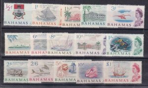 Bahamas 1965 SC 205-218 MNH 