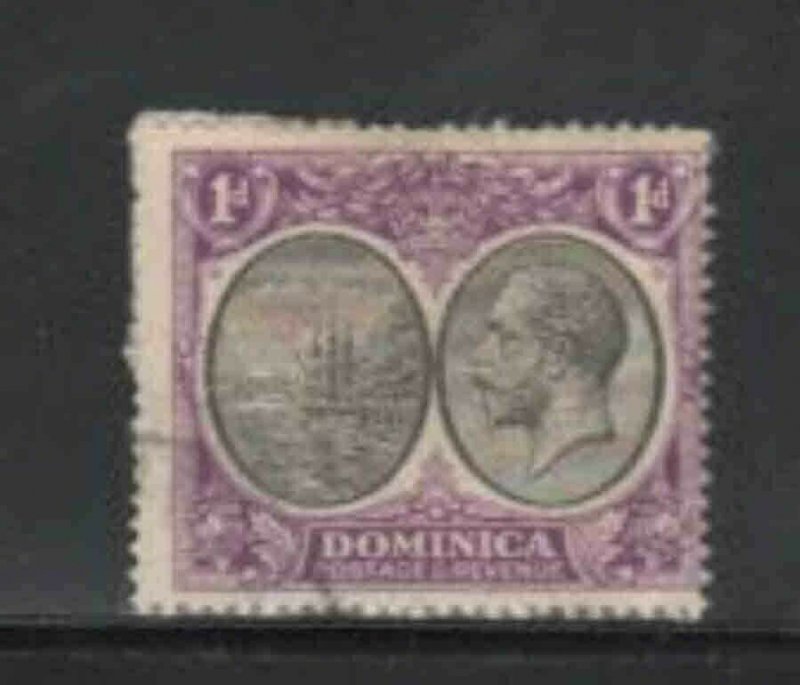 DOMINICA #66 1923 1p KING GEORGE V & SEAL OF COLONY F-VF USED