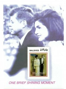 Maldives MNH S/S JFK & Jacqueline Kennedy One Brief Shining Moment