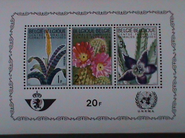 BELGIUM-1970-SC#736a COLORFUL LOVELY ORCHIRDS-MNH-S/S VF WE SHIP TO WORLDWIDE