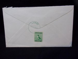 LUNDY STAMP USED ON 1969 COVER