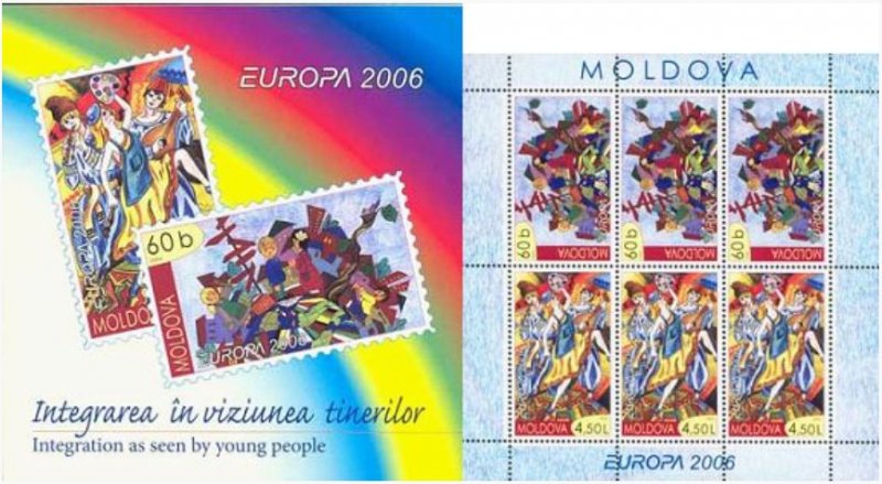 Moldova Moldavia 2006 Europa Integration through the eyes of children sheet MNH