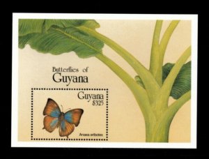 Guyana 1994 - Butterflies - Souvenir Stamp Sheet - Scott#2830 - MNH