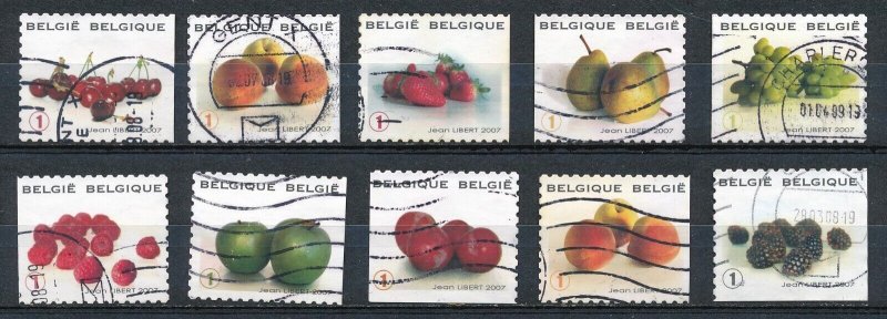 Belgium -  Used Set of Fruits  (2007) 2257