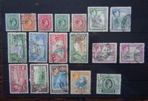 Jamaica 1938 - 1952 values to 10s Used