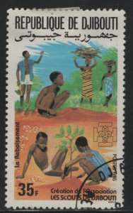 Djibouti 599 Planting Saplings 1985