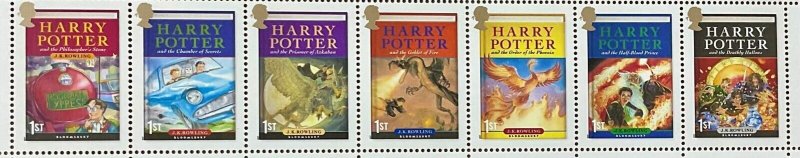 Great Britain  Scott 2479-85 / SG 2753-56 Harry Potter sheet of 28 VF/MNH  2007