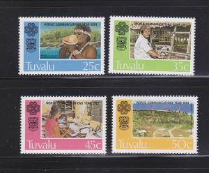 Tuvalu 212-215 Set MNH World Communication Year (A)