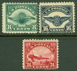 EDW1949SELL : USA 1918 Scott #C4-6 Mint Original Gum VLH. Catalog $180.00. 
