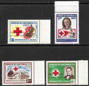 GUATEMALA  1964 NY WORLD'S FAIR Airmail Set Scott Nos. C291-C94 MNH