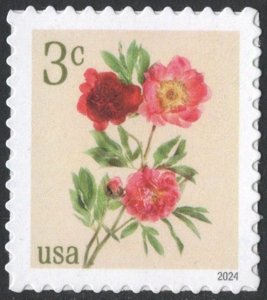 NEW ISSUE: 3¢ Peonies Single (2024) SA