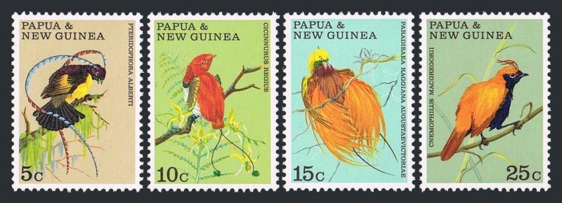 Papua New Guinea 301-304, MNH. Michel 175-178. Birds of Paradise, 1970.