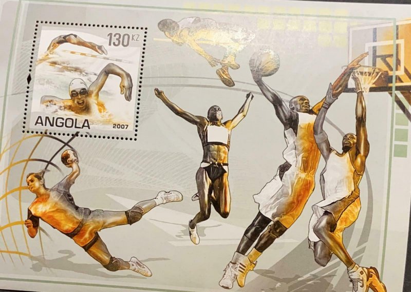 A) 2007, ANGOLA, OLYMPIC GAMES BEIJING CHINA, MINISHEET 