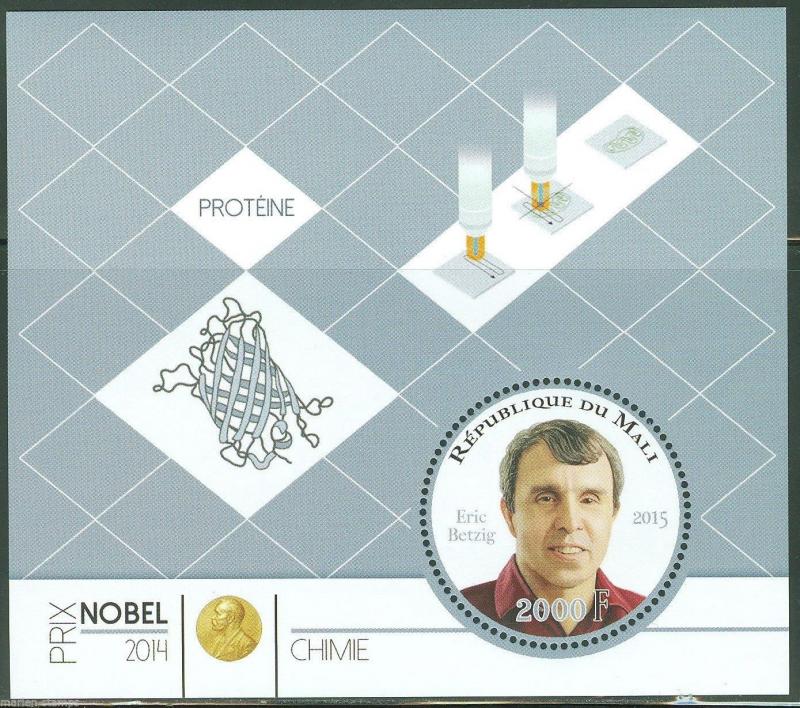 MALI 2015 NOBEL  CHEMISTRY  PRIZE WINNER ERIC BETZIG  S/S MINT NH