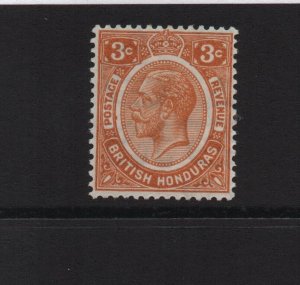 British Honduras 1933 SG129 3c script watermark - mounted mint