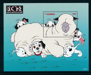 [22403] Gambia 1997 Disney 101 Dalmatians and sheep MNH