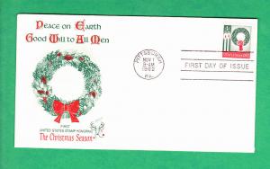 #1205 Christmas wreath - Fleetwood Cachet AB11