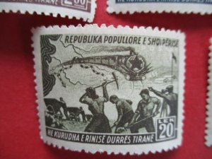 SG498-505 1948 Albania Construction of Durres - Tirana Railway Set MM