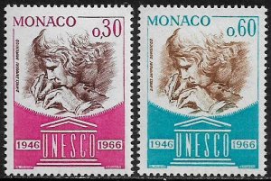 Monaco #642-3 MNH Set - UNESCO