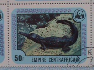 CENTRAL AFRICAN STAMP:1978- SC#323-8- ENDANGER ANIMALS-WWF- BLOCK OF 4 SETS