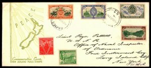 1946 NEW ZEALAND PEACETIME POSTAL CELEBRATION COVER - EST. $15.00 (ESP#L5284)
