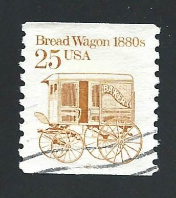 SC# 2136 (25c) - Bread Wagon, PNC #2, used