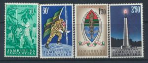 Tanganyika SG 120 - 123 set of 4 Mint never hinged  