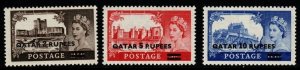 QATAR SG13/5 1957-9 CASTLES MNH