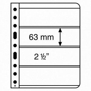 USED Pack of 10 VARIO Stock Sheet Double Sided 4 Pocket Protector Pages Size: 4S 