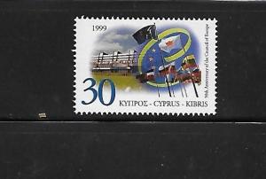 Cyprus 1999 Council of Europe 50th Anniversary Flag MNH A457