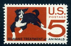 Scott #1307 - 5¢ Humane Treatment of Animals - MNH