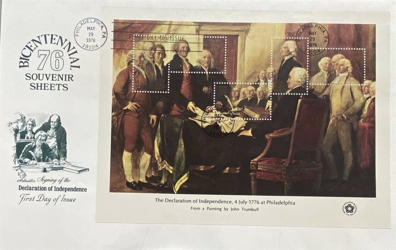 Artmaster 1686-89 1976 13c - 31c American Bicentennial set of 4 souvenir sheets