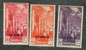 Cyrenaica C1 - C3 Mint Hinged singles