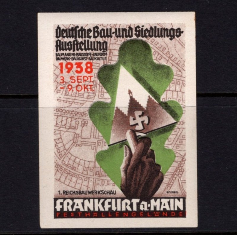 Germany Frankfurt am Main Builders Expo Stamp Very Scarce Mint Never Hinged  F2