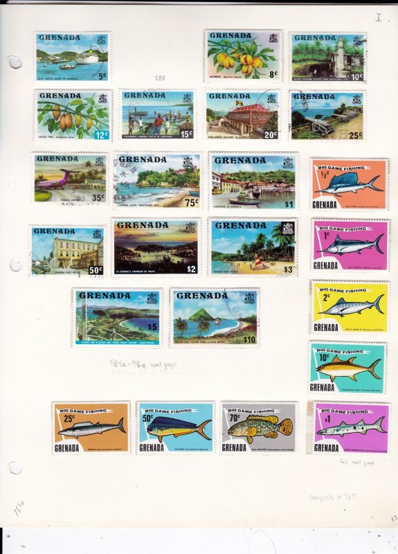 Grenada Stamp Collection    ......see details below