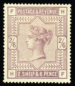 [GREAT BRITAIN] 1883: 2s/6d SG 178 / SC 96 / Wmk. 31 (HR)