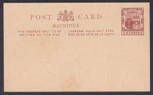 MAURITIUS 1895-97 2c Arms postcard fine unused..............................Q799