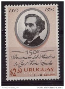 URUGUAY Sc#1583 MNH STAMP education pioneer J P Varela - Educación