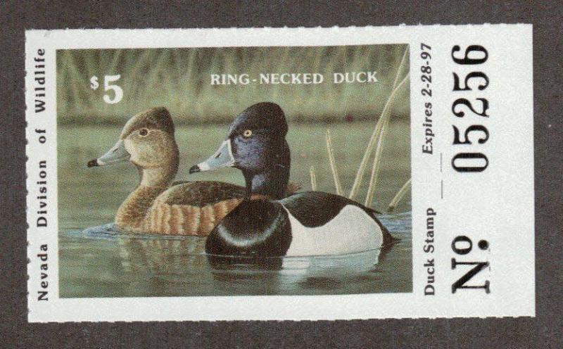 NV18 - Nevada State Duck Stamp. Single. MNH. OG.