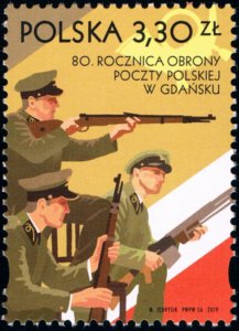 Poland 2019 MNH Stamp World War II Defense of the Polish Post in Gdansk