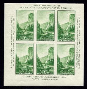 751 Mint,OG,NH... Souvenir Sheet... SCV $15.00... Stock Photo