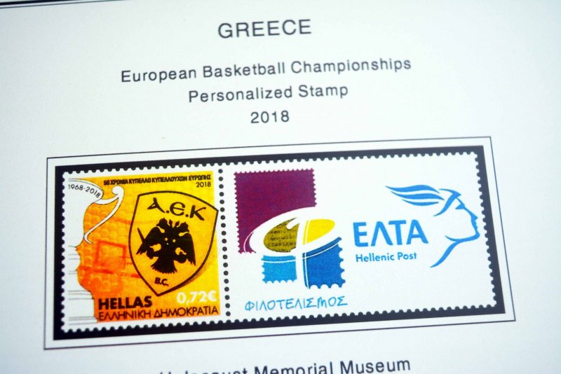 COLOR PRINTED GREECE 2011-2020 STAMP ALBUM PAGES (109 illustrated pages)