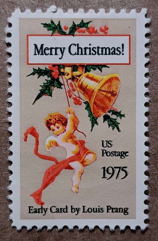 United States #1580B (10c) Christmas Card by Louis Prang MNG (1975)