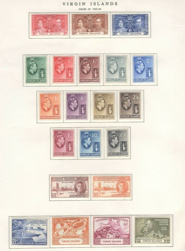 Virgin Islands Stamps 137-49 Approx. CV. $51 (JH 9/22) GP 