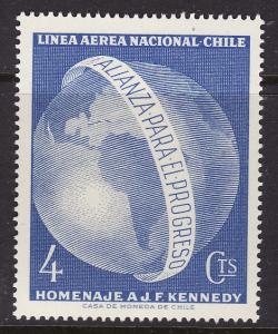 Chile #C254 F-VF Mint NH ** Alliance for Progress, Globe
