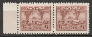 Canada 1942 Sc 256 pair MNH**